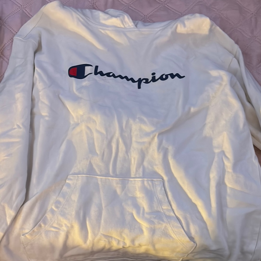 Champion White Hoodie